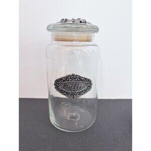 Heritage Metalworks Glass And Pewter Coffee Container Jar